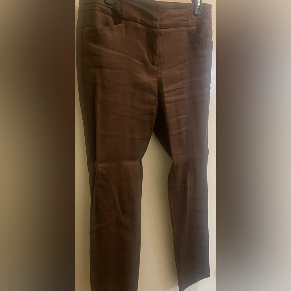 Brown suit pants